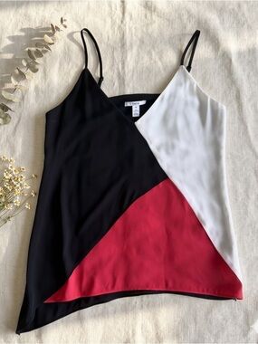 Bar III Colorblock Asymmetrical Camisole Tank Top XS